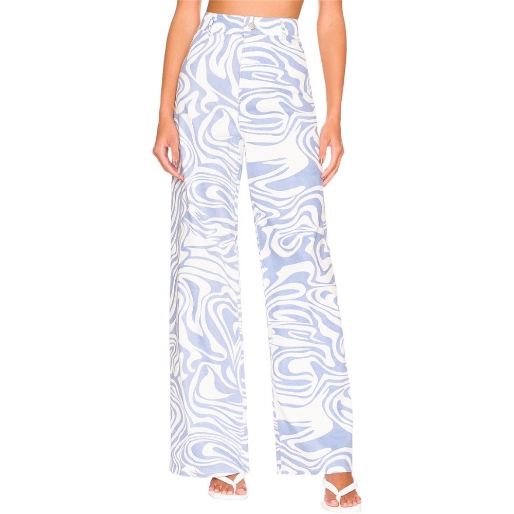 BY.DYLN Ivan Jeans in Blue Swirl